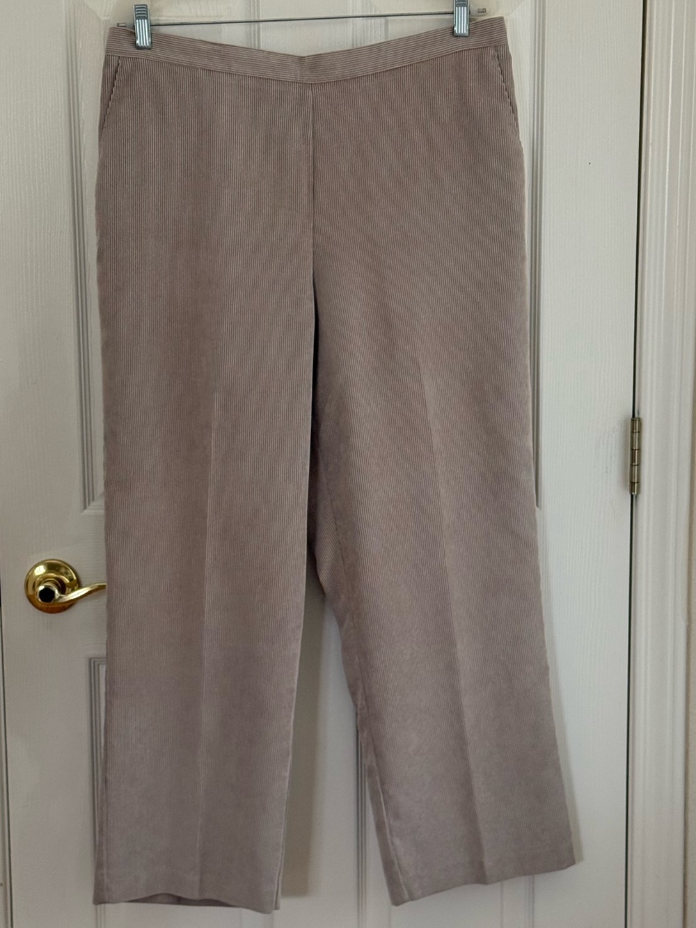Alfred Dunner Tan Corduroy Trousers
